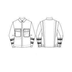 beb HANDWERK Herren Bundjacke REFLEXSTREIFEN Polyestermix Marine