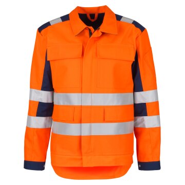 beb HANDWERK Herren Bundjacke WARNSCHUTZ Baumwollmix Orange/Marine