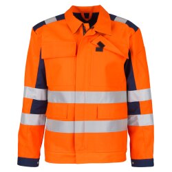 beb HANDWERK Herren Bundjacke WARNSCHUTZ Baumwollmix Orange/Marine