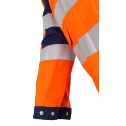 beb HANDWERK Herren Bundjacke WARNSCHUTZ Baumwollmix Orange/Marine