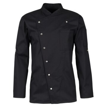 beb GASTRO Unisex KOCHJACKE Stehkragen Polyestermix Schwarz