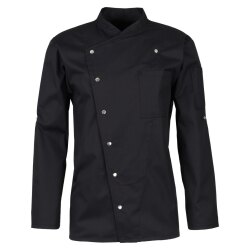 beb GASTRO Unisex KOCHJACKE Stehkragen Polyestermix Schwarz