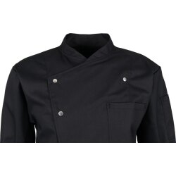 beb GASTRO Unisex KOCHJACKE Stehkragen Polyestermix Schwarz