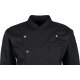 beb GASTRO Unisex KOCHJACKE Stehkragen Polyestermix Schwarz
