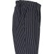 beb GASTRO Herren KOCHHOSE Baumwolle Schwarz Nadelstreifen