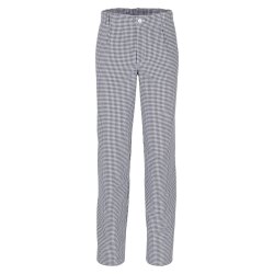 beb GASTRO Herren KOCHHOSE Baumwolle Weiß Pepita