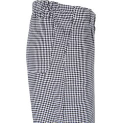beb GASTRO Herren KOCHHOSE Baumwolle Weiß Pepita