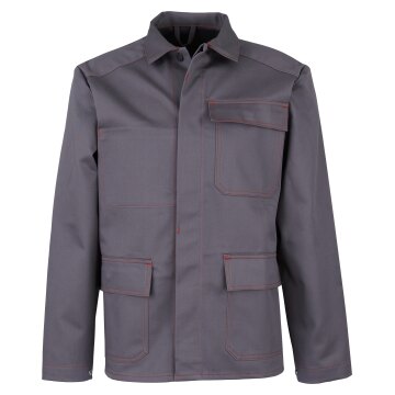 beb HANDWERK Herren Schweißerschutzjacke Baumwolle 350 Grau