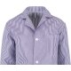 beb GASTRO/HANDWERK Herren FLEISCHERJACKE Weiß/Blau gestreift