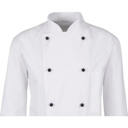 beb GASTRO Herren KOCHJACKE Stehkragen Baumwolle Weiß