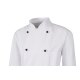 beb GASTRO Herren KOCHJACKE Stehkragen Baumwolle Weiß