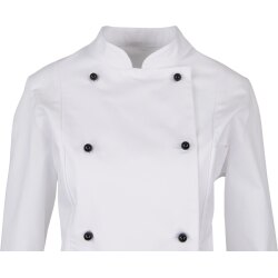 beb GASTRO Damen KOCHJACKE Stehkragen Baumwolle Weiß