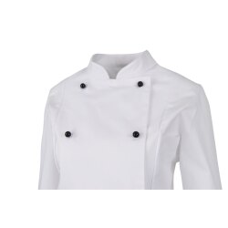 beb GASTRO Damen KOCHJACKE Stehkragen Baumwolle Weiß