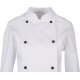 beb GASTRO Damen KOCHJACKE Stehkragen Baumwolle Weiß