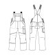 beb HANDWERK Herren Latzhose BASIC Polyestermix Grün