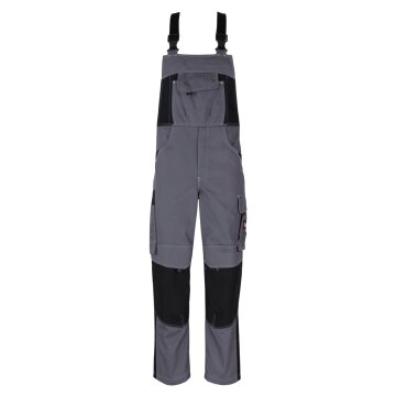 beb HANDWERK Herren Latzhose INFLAME Polyestermix Grau/Schwarz