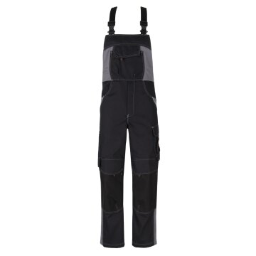 beb HANDWERK Herren Latzhose INFLAME Polyestermix Schwarz/Grau