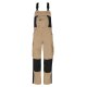beb HANDWERK Herren Latzhose INFLAME Polyestermix Sand/Schwarz