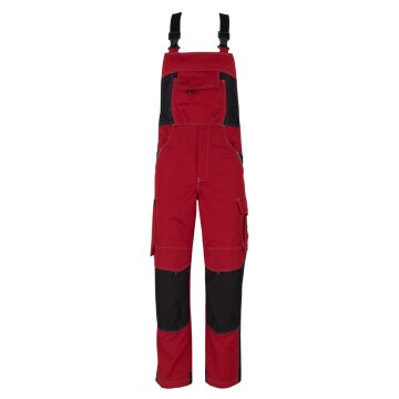 beb HANDWERK Herren Latzhose INFLAME Polyestermix Rot/Schwarz