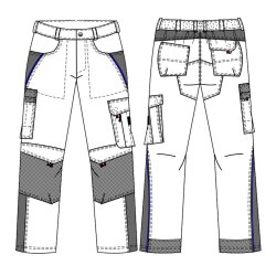 beb HANDWERK Herren Bundhose INFLAME Polyestermix...