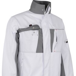 beb HANDWERK Herren Bundjacke INFLAME Polyestermix Weiß/Grau