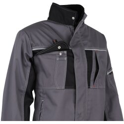 beb HANDWERK Herren Bundjacke INFLAME Polyestermix Grau/Schwarz