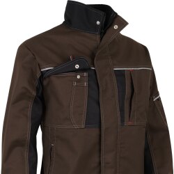 beb HANDWERK Herren Bundjacke INFLAME Polyestermix Braun/Schwarz
