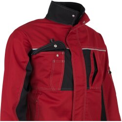 beb HANDWERK Herren Bundjacke INFLAME Polyestermix Rot/Schwarz