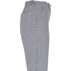 beb GASTRO Damen KOCHHOSE Baumwolle Weiß Pepita