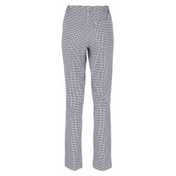 beb GASTRO Damen KOCHHOSE Baumwolle Weiß Pepita