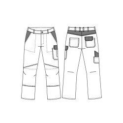 beb HANDWERK Herren Bundhose CLASSIC Polyestermix...