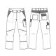 beb HANDWERK Herren Bundhose CLASSIC Polyestermix Grün/Schwarz