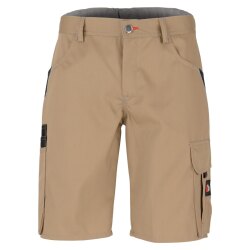 beb HANDWERK Herren Shorts INFLAME Polyestermix Sand/Schwarz