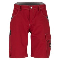 beb HANDWERK Herren Shorts INFLAME Polyestermix Rot/Schwarz