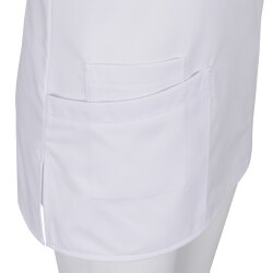 beb MEDIZIN/PFLEGE Damen KASACK Kurzarm V-Neck Baumwollmix Weiß