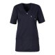 beb MEDIZIN/PFLEGE Damen KASACK Kurz V-Neck Baumwollmix Dunkelblau