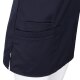 beb MEDIZIN/PFLEGE Damen KASACK Kurz V-Neck Baumwollmix Dunkelblau