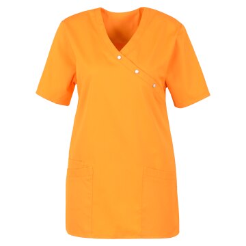 beb MEDIZIN/PFLEGE Damen KASACK Kurzarm V-Neck Baumwollmix Orange
