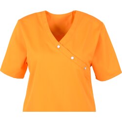 beb MEDIZIN/PFLEGE Damen KASACK Kurzarm V-Neck Baumwollmix Orange