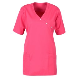 beb Damen Kasack Medizin & Pflege Schlupfkasack Kurzarm Pink 50 % Baumwolle 50 % Polyester