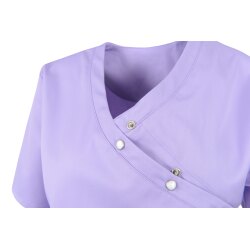 beb MEDIZIN/PFLEGE Damen KASACK Kurz V-Neck Baumwollmix Flieder