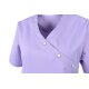 beb MEDIZIN/PFLEGE Damen KASACK Kurz V-Neck Baumwollmix Flieder