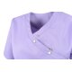 beb MEDIZIN/PFLEGE Damen KASACK Kurz V-Neck Baumwollmix Flieder