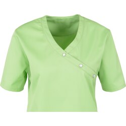 beb MEDIZIN/PFLEGE Damen KASACK Kurz V-Neck Baumwollmix Apfelgrün