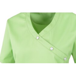 beb MEDIZIN/PFLEGE Damen KASACK Kurz V-Neck Baumwollmix Apfelgrün