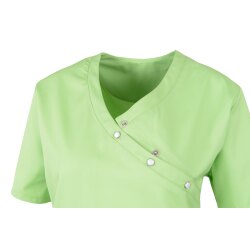 beb MEDIZIN/PFLEGE Damen KASACK Kurz V-Neck Baumwollmix Apfelgrün