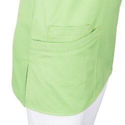 beb MEDIZIN/PFLEGE Damen KASACK Kurz V-Neck Baumwollmix Apfelgrün