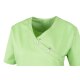 beb MEDIZIN/PFLEGE Damen KASACK Kurz V-Neck Baumwollmix Apfelgrün