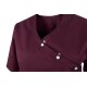 beb MEDIZIN/PFLEGE Damen KASACK Kurzarm V-Neck Baumwollmix Cassis