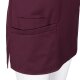 beb MEDIZIN/PFLEGE Damen KASACK Kurzarm V-Neck Baumwollmix Cassis